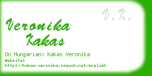 veronika kakas business card